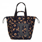 Marimekko Unikko Brown / Navy Blue Tote Bag