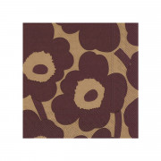 Marimekko Unikko Burgundy / Brown Cocktail Napkins