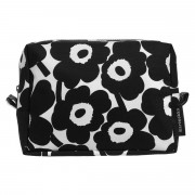 Marimekko Unikko White / Black Vilja Cosmetic Bag