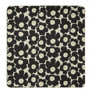 Marimekko Unikko Charcoal / Sand Throw Blanket / Bedspread - Large