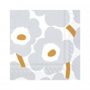 Marimekko Unikko White / Silver / Gold Cocktail Napkins