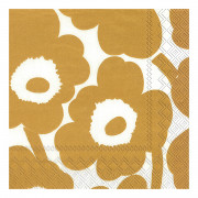 Marimekko Unikko White / Gold Lunch Napkins