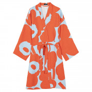 Marimekko Unikko Orange / Light Blue Beachrobe