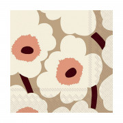 Marimekko Unikko Pink / Cream Lunch Napkins