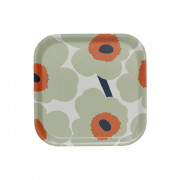 Marimekko Unikko Sage / Orange / Navy Square Tray