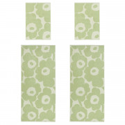 Marimekko Unikko Sage Green / Off White Bath & Hand Towel Set