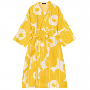 Marimekko Vesi Unikko Yellow / Beige Bathrobe - Anniversary Edition