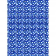 Marimekko Mini-Unikko White / Blue Cotton Fabric