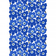 Marimekko Pieni Unikko Blue Cotton Fabric 