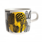 Marimekko Siirtolapuutarha White / Yellow Coffee Cup