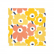 Marimekko Mini Unikko Yellow / Peach / White Cocktail Napkins