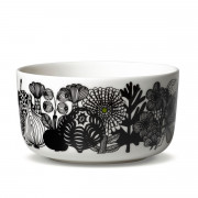 Marimekko Siirtolapuutarha Blk /Wh/ Green Soup / Cereal Bowl