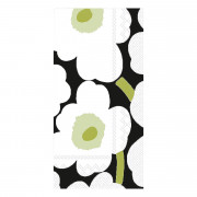 Marimekko Unikko Black / White / Green Buffet Napkins