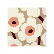 Marimekko Unikko Pink / Cream Cocktail Napkins