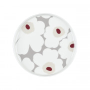 Marimekko Unikko White / Grey / Red Salad Plate