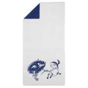 Arabia Moomin Stinky Off White / Blue Bath Towel