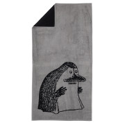 Arabia Moomin The Groke Dark Grey / Black Bath Towel