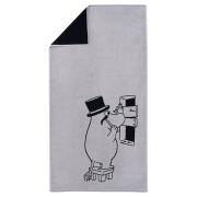 Arabia Moomin Moominpappa Grey / Black Bath Towel