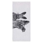 Finlayson Pupu ja Kettu Black / White Bath Towel