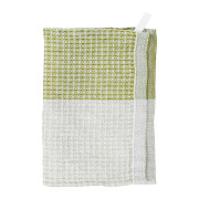 Lapuan Kankurit Eeva Cream / Olive Green Dishcloth