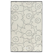 Marimekko Piirto Unikko Ivory / Black Bath Towel