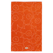 Marimekko Piirto Unikko Burnt Orange / Pink Bath Towel