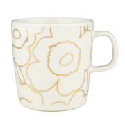 Marimekko Piirto Unikko White / Gold Large Mug