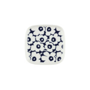 Marimekko Pikkuinen Unikko White / Dark Blue Mini Plate - Anniversary Edition