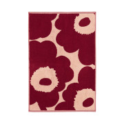 Marimekko Unikko Dark Cherry / Pink Hand Towel