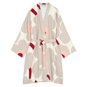 Marimekko Unikko Grey / Dark Cherry / Pink Bathrobe