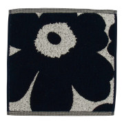 Marimekko Unikko Ivory / Navy Washcloth