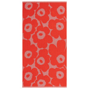 Marimekko Unikko Orange / Light Blue Beach Towel