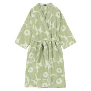 Marimekko Unikko Sage Green / Off White Bathrobe