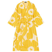 Marimekko Vesi Unikko Yellow / Beige Bathrobe - Anniversary Edition