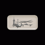 Muurla Moomin The Pier Wood / Black Small Tray