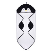 Pentik Pingviini Black / White Hooded Children's Towel