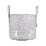 Muurla Moomin in the Woods Grey / White Storage Basket