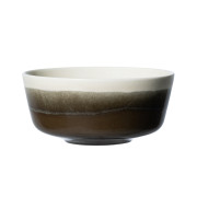 Pentik Tuntu Dark Brown / Ivory White Soup / Cereal Bowl