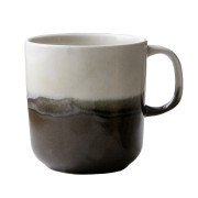 Pentik Tuntu Dark Brown / Off White Mug - 12 oz