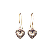 Kalevala Heart of the House Bronze Hook Earrings 