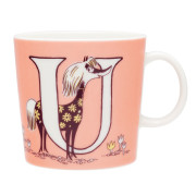 Arabia Moomin ABC Salmon Pink Mug - U