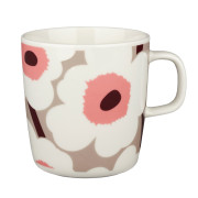 Marimekko Unikko Pink / Brown / Tan Large Mug