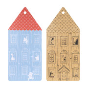 Muurla Moomin House Blue / Red Reversible Chop & Serve Board