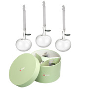 iittala Clear Glass Apple Ornaments - Gift Set of 3
