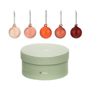 iittala Red Small Glass Ball Ornaments - Gift Set of 5
