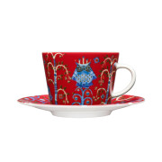 iittala Taika Red Coffee Cup and Saucer