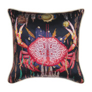 Klaus Haapaniemi Misto Mare Crab Silk Throw Pillow