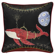 Klaus Haapaniemi Cosmic Whale Lilac Planet Silk X-Large Throw Pillow