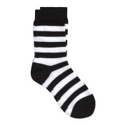 Marimekko Tasaraita Black / White Striped Children's Ankle Socks