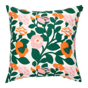 Marimekko Green Green White / Pink / Green / Orange Throw Pillow